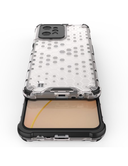 Korinis dėklas, šarvuotas dangtelis su geliniu rėmeliu, skirtas Realme C31, skaidrus