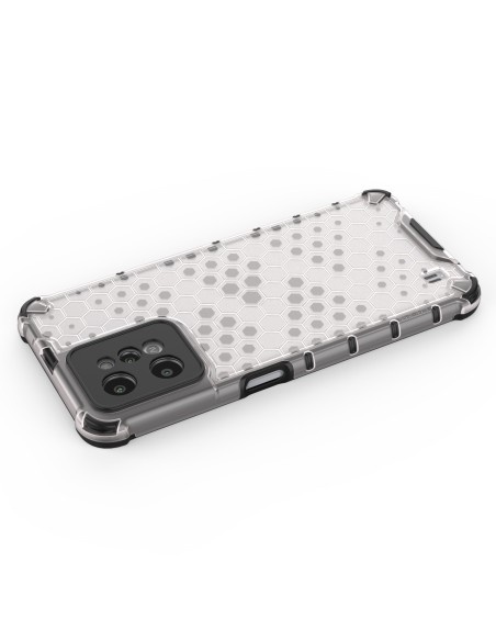 Korinis dėklas, šarvuotas dangtelis su geliniu rėmeliu, skirtas Realme C31, skaidrus