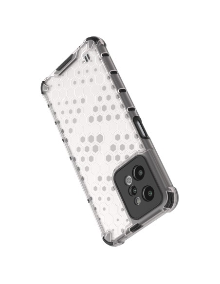 Korinis dėklas, šarvuotas dangtelis su geliniu rėmeliu, skirtas Realme C31, skaidrus