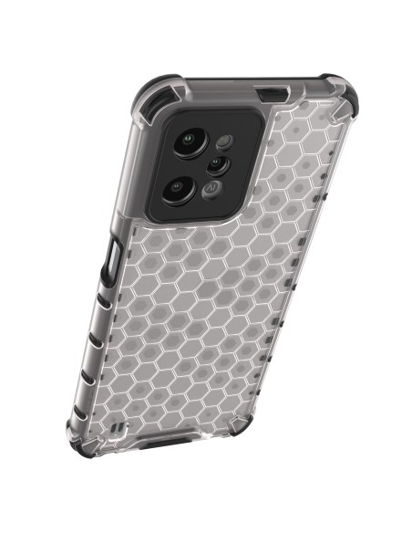 Korinis dėklas, šarvuotas dangtelis su geliniu rėmeliu, skirtas Realme C31, skaidrus