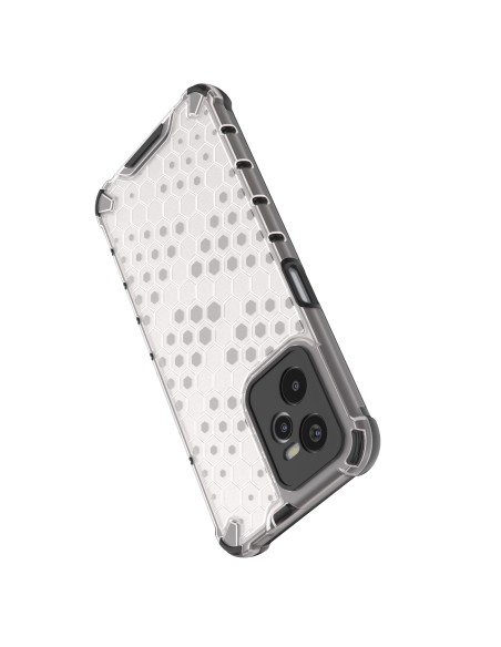 Korinis dėklas, šarvuotas dangtelis su geliniu rėmeliu, skirtas Realme C35, skaidrus