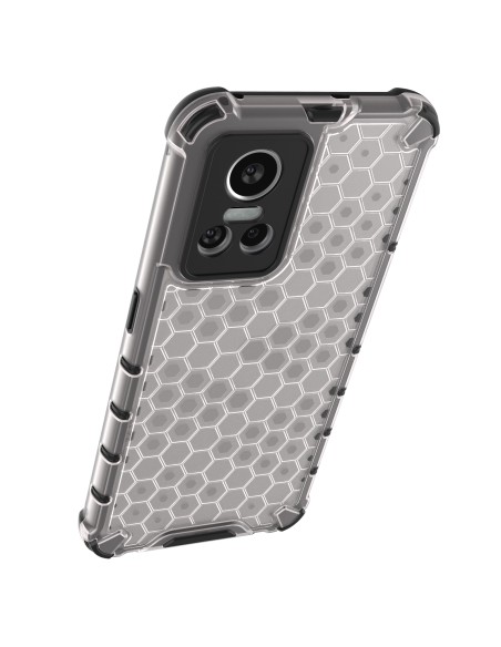 Korinis šarvuotas dėklas su gelio rėmeliu, skirtas Realme GT Neo 3 juodas Korinis šarvuotas dėklas su gelio rėmeliu, skirtas Realme GT Neo 3 juodas