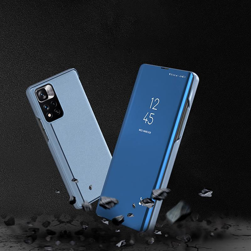 Clear View Case atverčiamas dangtelis Oppo A76 / Oppo A36 / Realme 9i juodas