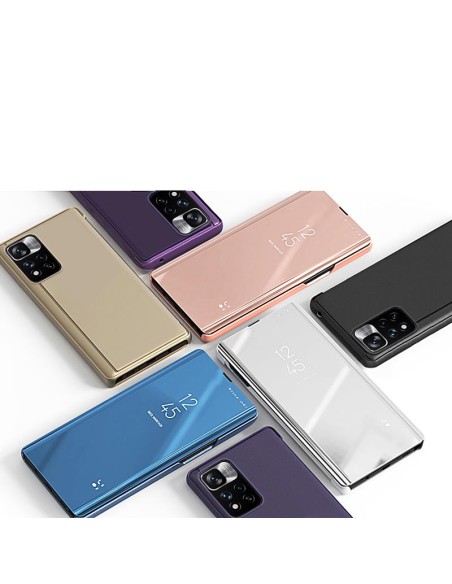 Clear View Case atverčiamas dangtelis Oppo A76 / Oppo A36 / Realme 9i juodas Clear View Case atverčiamas dangtelis Oppo A76 / Oppo A36 / Realme 9i juodas