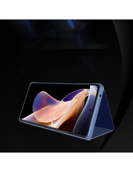 Clear View Case atverčiamas dangtelis Oppo A76 / Oppo A36 / Realme 9i juodas Clear View Case atverčiamas dangtelis Oppo A76 / Oppo A36 / Realme 9i juodas