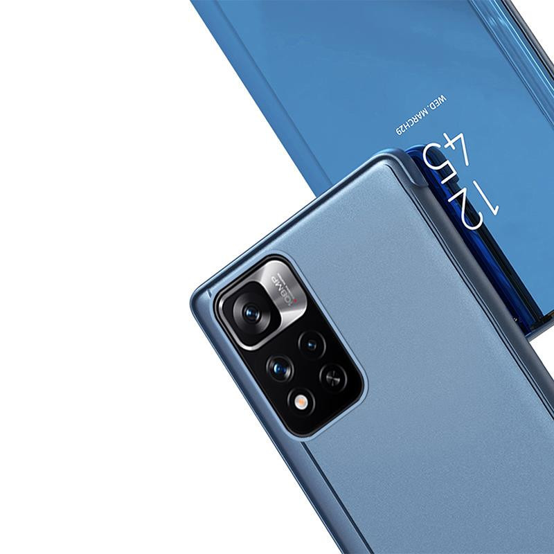 Clear View Case Huawei nova 8i juodas atverčiamas dėklas
