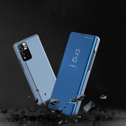 Clear View Case Huawei nova 8i juodas atverčiamas dėklas