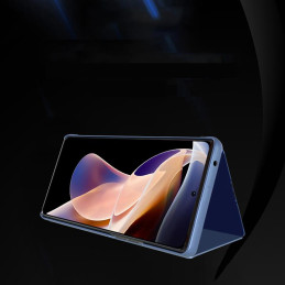 Clear View Case Huawei nova 8i juodas atverčiamas dėklas