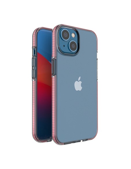Spring Case iPhone 14 dėklas, silikoninis dangtelis su rėmeliu, šviesiai rožinis Spring Case iPhone 14 dėklas, silikoninis dangtelis su rėmeliu, šviesiai rožinis