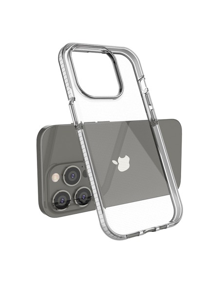 Spring Case iPhone 14 Pro dėklas, silikoninis dangtelis su rėmeliu, šviesiai rožinis