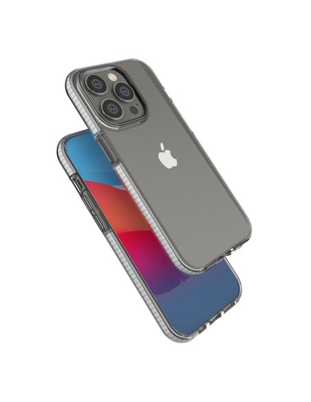 Spring Case iPhone 14 Pro dėklas, silikoninis dangtelis su rėmeliu, šviesiai rožinis