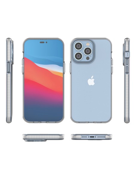 Spyruoklinis dėklas iPhone 14 Pro Max, silikoninis dangtelis su rėmeliu, šviesiai rožinis Spyruoklinis dėklas iPhone 14 Pro Max, silikoninis dangtelis su rėmeliu, šviesiai rožinis
