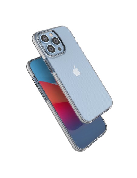 Spyruoklinis dėklas iPhone 14 Pro Max, silikoninis dangtelis su rėmeliu, šviesiai rožinis Spyruoklinis dėklas iPhone 14 Pro Max, silikoninis dangtelis su rėmeliu, šviesiai rožinis