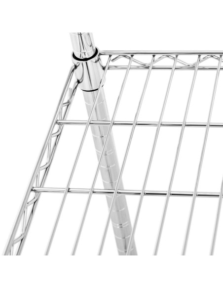 Metalinė kampinė knygų spinta su 4 ažūrinėmis lentynomis iki 1 t 1000 kg 68x68x180 cm Metalinė kampinė knygų spinta su 4 ažūrinėmis lentynomis iki 1 t 1000 kg 68x68x180 cm