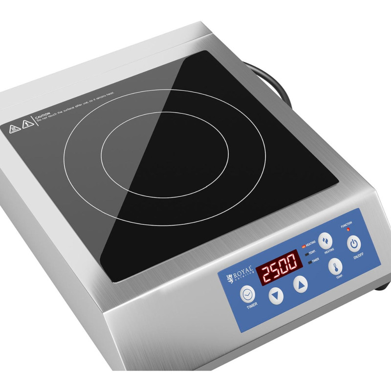 Viryklės indukcinė kaitlentė reguliuojama 1 kaitvietės sk. 28cm LED 3500W