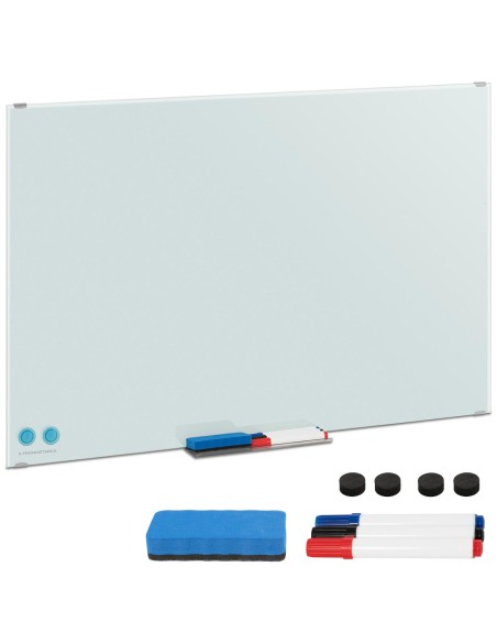 Baltas sausai nuvalomas stiklinis magnetinės lentos RINKINYS 60x90 cm Baltas sausai nuvalomas stiklinis magnetinės lentos RINKINYS 60x90 cm