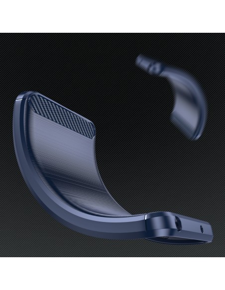Anglies dėklas, skirtas iPhone 14 Pro Max, lankstus gelio galinis dangtelis, mėlynas Anglies dėklas, skirtas iPhone 14 Pro Max, lankstus gelio galinis dangtelis, mėlynas