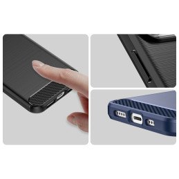 Anglies dėklas, skirtas iPhone 14 Pro Max, lankstus gelio galinis dangtelis, mėlynas