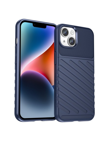 Thunder Case iPhone 14 dėklas, šarvuotas dangtelis, mėlynas Thunder Case iPhone 14 dėklas, šarvuotas dangtelis, mėlynas