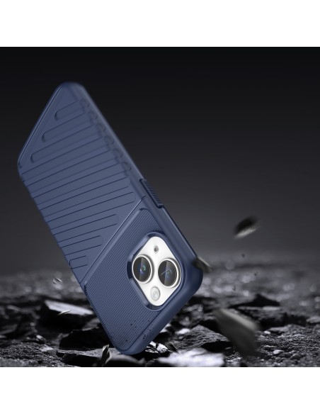 Thunder Case iPhone 14 dėklas, šarvuotas dangtelis, mėlynas Thunder Case iPhone 14 dėklas, šarvuotas dangtelis, mėlynas