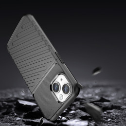 Thunder Case iPhone 14 Plus dėklas, šarvuotas dangtelis, juodas