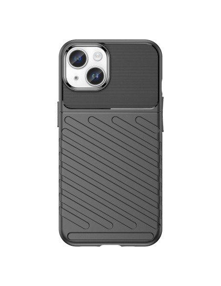 Thunder Case iPhone 14 Plus dėklas, šarvuotas dangtelis, juodas Thunder Case iPhone 14 Plus dėklas, šarvuotas dangtelis, juodas
