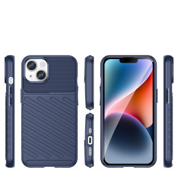 Thunder Case iPhone 14 Plus dėklas, šarvuotas dangtelis, mėlynas