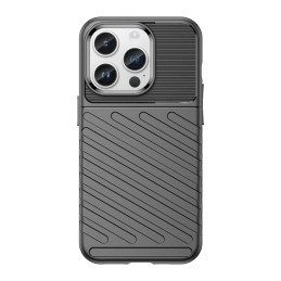 Thunder Case iPhone 14 Pro dėklas, šarvuotas dangtelis, juodas