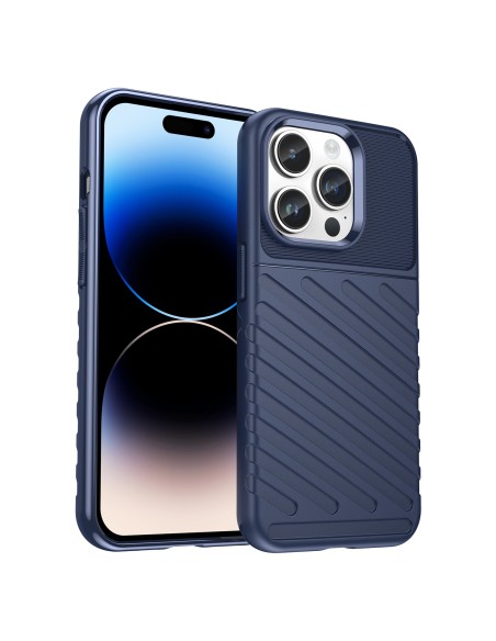 Thunder Case iPhone 14 Pro dėklas, šarvuotas dangtelis, mėlynas