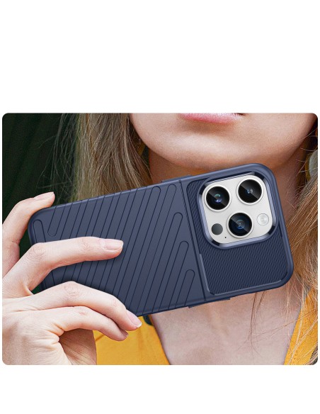 Thunder Case iPhone 14 Pro dėklas, šarvuotas dangtelis, mėlynas