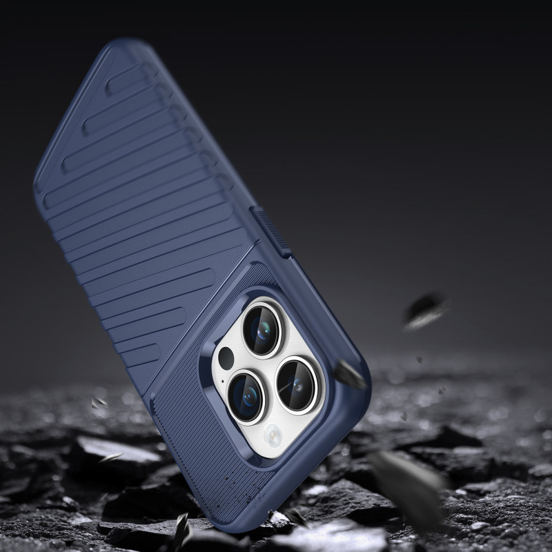 Thunder Case iPhone 14 Pro Max dėklas, šarvuotas dangtelis, mėlynas