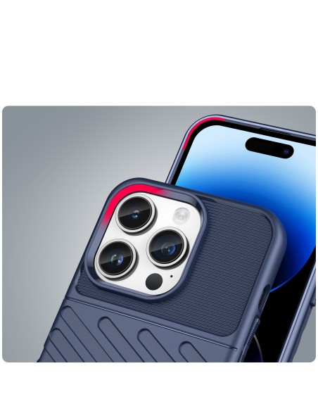 Thunder Case iPhone 14 Pro Max dėklas, šarvuotas dangtelis, mėlynas Thunder Case iPhone 14 Pro Max dėklas, šarvuotas dangtelis, mėlynas