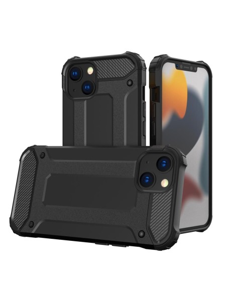 Hybrid Armor dėklas iPhone 14 šarvuotas hibridinis dangtelis juodas Hybrid Armor dėklas iPhone 14 šarvuotas hibridinis dangtelis juodas