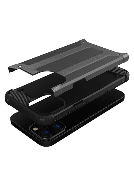 Hybrid Armor iPhone 14 Pro dėklas, šarvuotas hibridinis dangtelis, juodas Hybrid Armor iPhone 14 Pro dėklas, šarvuotas hibridinis dangtelis, juodas