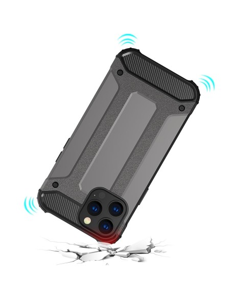 Hybrid Armor iPhone 14 Pro dėklas, šarvuotas hibridinis dangtelis, juodas Hybrid Armor iPhone 14 Pro dėklas, šarvuotas hibridinis dangtelis, juodas
