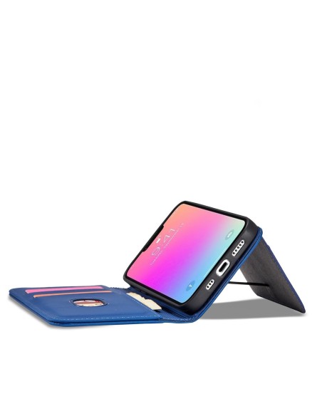 Magnetinės kortelės dėklas iPhone 14 dėklo dangtelis su atvartu, mėlynas piniginės stovas Magnetinės kortelės dėklas iPhone 14 dėklo dangtelis su atvartu, mėlynas piniginės stovas