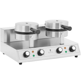 Vaflinė keptuvė dviguba širdelės formos vaflinė di. 2 x 180 mm 2 x 1000 W