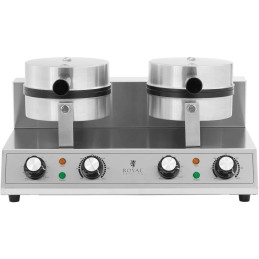 Vaflinė keptuvė dviguba širdelės formos vaflinė di. 2 x 180 mm 2 x 1000 W