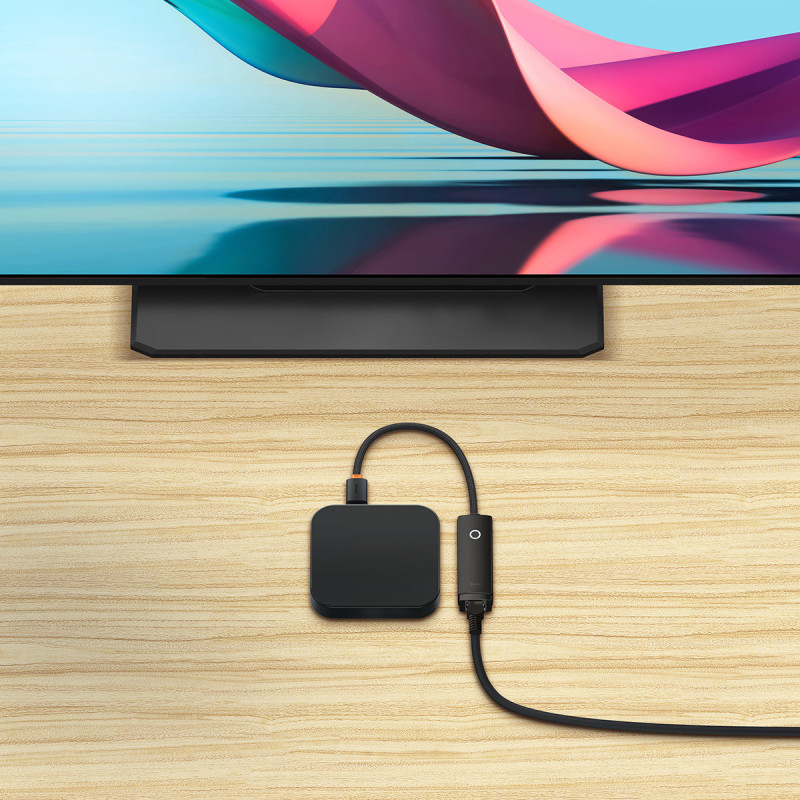 Išorinė tinklo plokštė LAN USB Type A RJ45 100Mbps pilka