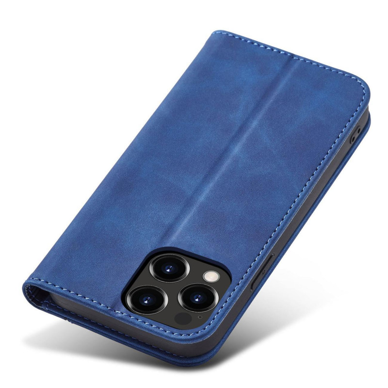 Magnetinis Fancy Dėklas, skirtas iPhone 14 Pro Max, dangtelis su atvartu, piniginės stovas, mėlynas