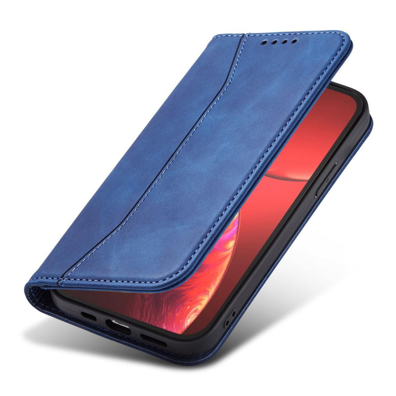 Magnetinis Fancy Dėklas, skirtas iPhone 14 Pro Max, dangtelis su atvartu, piniginės stovas, mėlynas
