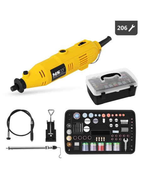 Daugiafunkcis malūnėlis 35000 aps./min 135W 230V MULTI-GRIN135.3 206 elementų RINKINYS Daugiafunkcis malūnėlis 35000 aps./min 135W 230V MULTI-GRIN135.3 206 elementų RINKINYS