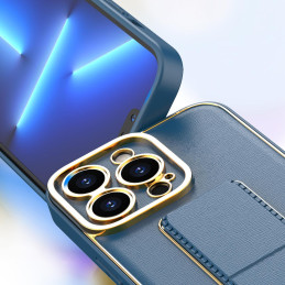 Naujas Kickstand Case dėklas iPhone 13 su stovu, mėlynas