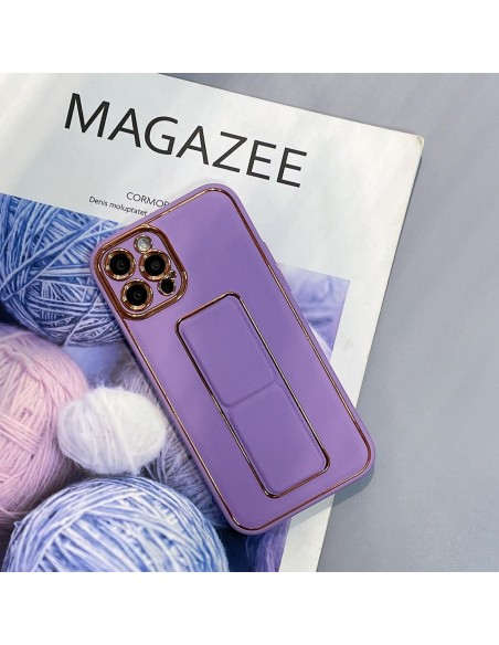 Naujas Kickstand Case dėklas skirtas iPhone 13 su stovu, violetinė