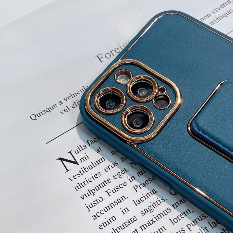 Naujas Kickstand Case dėklas skirtas iPhone 13 Pro su stovu, mėlynas