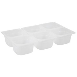 Gastronorm konteineris pagamintas iš polipropileno GN 1/6 h. 100 mm - Hendi 880425