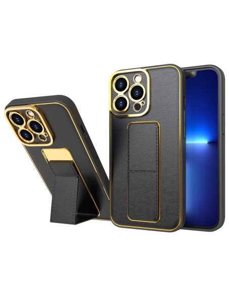 Naujas Kickstand Case dėklas skirtas iPhone 13 Pro su stovu, juodas Naujas Kickstand Case dėklas skirtas iPhone 13 Pro su stovu, juodas