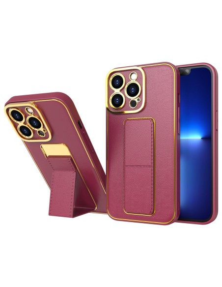 Naujas Kickstand Case dėklas skirtas iPhone 13 Pro Max su raudonu stovu