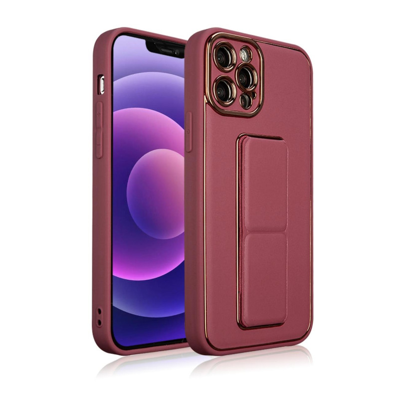 Naujas Kickstand Case dėklas skirtas iPhone 13 Pro Max su raudonu stovu