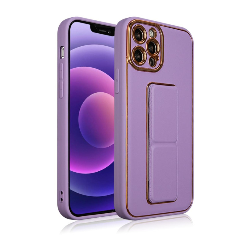 Naujas Kickstand Case dėklas skirtas iPhone 13 Pro Max su stovu, violetinė